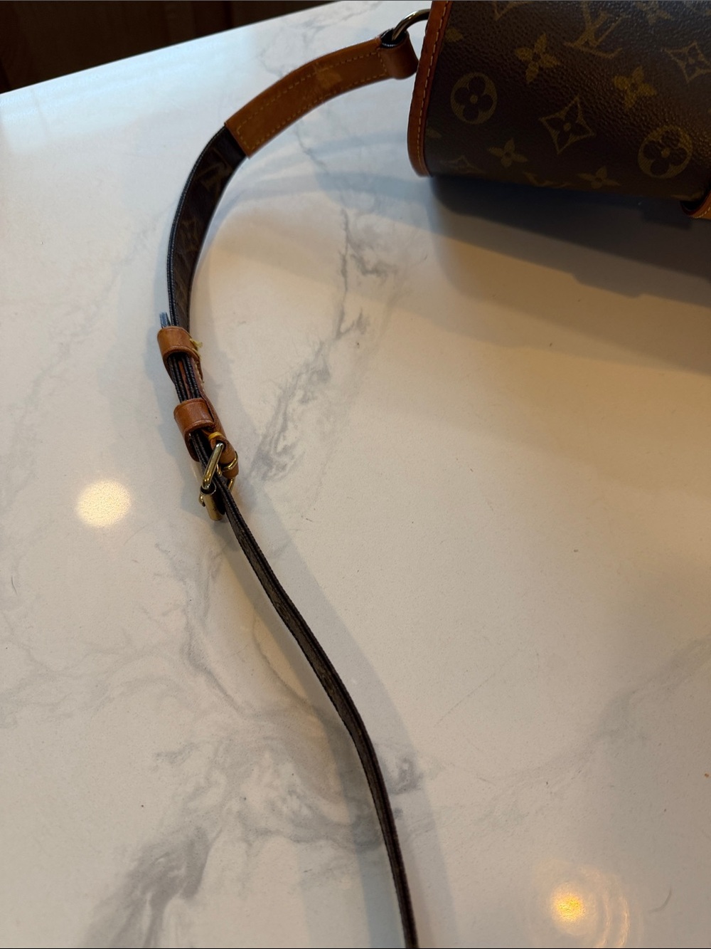 Louis Vuitton Monogram Canvas Messenger Bag with Natural Leather Trim - Picture 12 of 14